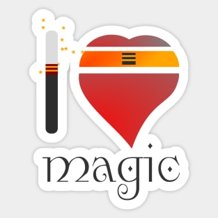 i love magic Sticker